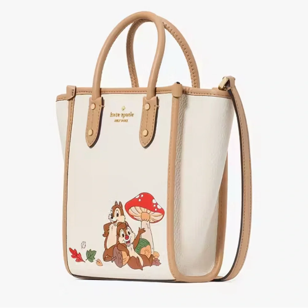 Kate Spade x Disney NWT Chip N Dale Mini Ella Tote Limited Edition - Picture 4 of 17